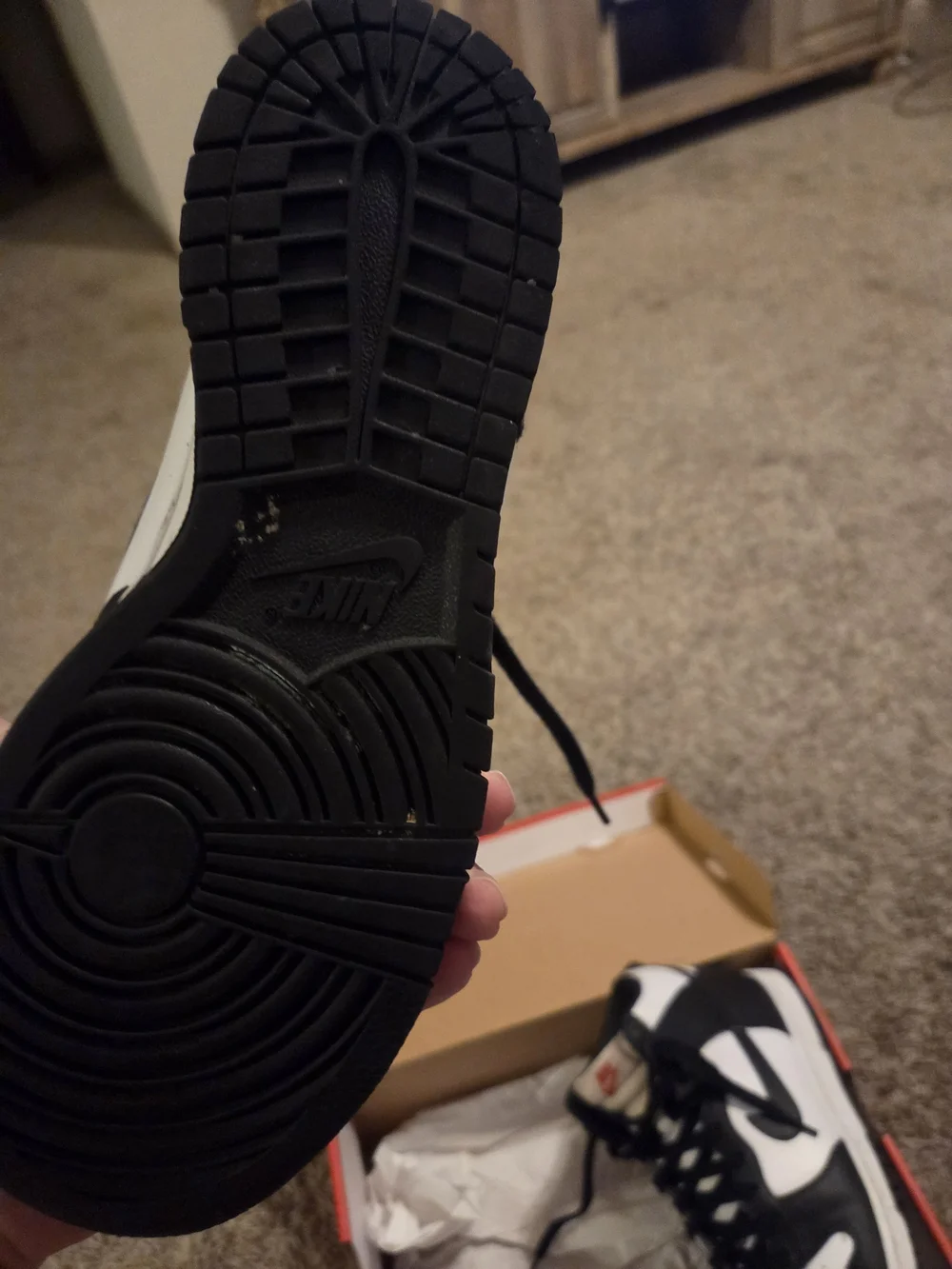 Nike Dunk High Black White Sneakers